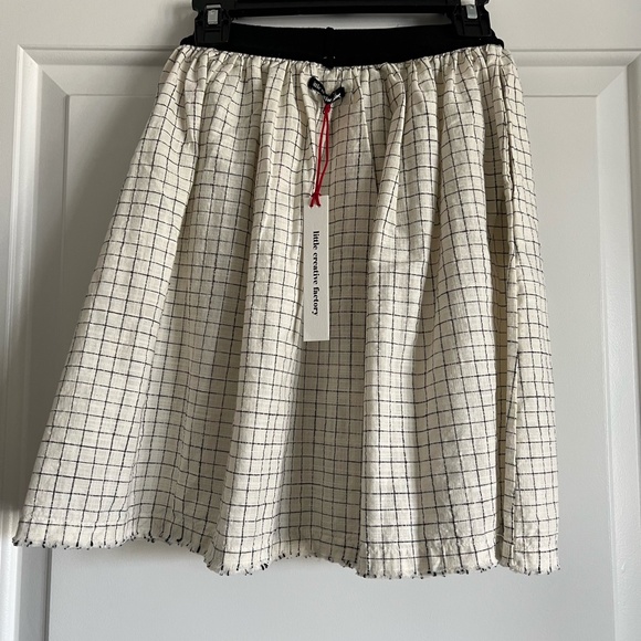 NWT Little Creative Factory Tateyoko Mini Checkered Girl's Skirt size 8 - Picture 3 of 8